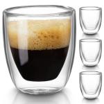 Gencywe Set of 4 Double Wall Espresso Cups