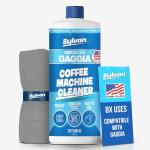 Descaling Solution Compatible with Gaggia | Free Cleaning Cloth | 12 Month Supply | Made in the USA | Descaling Kit for all Gaggia Machines | 32 Oz | Coffee Machine Cleaner for Espresso Makers