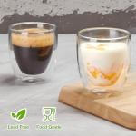 Gencywe Set of 4 Double Wall Espresso Cups