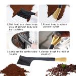 Coffee Brush,3pcs Espresso Brush Coffee Cleaning Brush Coffee Filter Cleaning Brush,Suitable For Espresso Machine With Grinder For Home,Espresso Machine Cleaning Set.