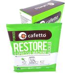 Cafetto Restore Espresso Machine Descaler, Coffee Machine Cleaning Powder for Use In Organic Systems (4 Single Use Packets)