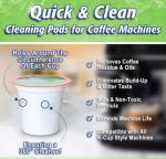Quick & Clean [6-Pack] Keurig Cleaning Pods - K Cup Cleaner Pod For Keurig - 2.0 Coffee Machine Compatible, Removes Stains, Non-Toxic and Eco-Friendly
