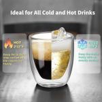 Gencywe Set of 4 Double Wall Espresso Cups