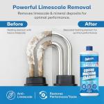 Descaling Solution Compatible with Gaggia | Free Cleaning Cloth | 12 Month Supply | Made in the USA | Descaling Kit for all Gaggia Machines | 32 Oz | Coffee Machine Cleaner for Espresso Makers