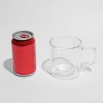 NIRA.Z 4 Pack Double Walled Glass Coffee Mugs with Handle 12 OZ Clear Borosilicate Glass Insulated Glass Coffee Cups for Hot Cold Beverages, Cappuccino, Latte, and Tea Bags, Espresso Accessories