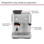 KitchenAid Semi Automatic Espresso Machine with Burr Grinder, 2.5L, Brushed Stainless Steel, KES6551SX