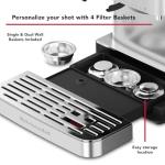 KitchenAid Semi Automatic Espresso Machine with Burr Grinder, 2.5L, Brushed Stainless Steel, KES6551SX