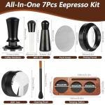 7-Piece Espresso Accessory Kit with Tamper and Tools