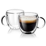 Double-Walled Espresso Cups Set of 2, 5 Oz
