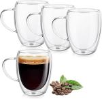 Double Wall Glass Espresso Cups – 4 Pack