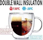 Double-Walled Espresso Cups Set of 2, 5 Oz