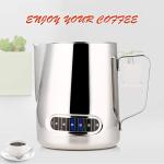 20oz Stainless Steel Milk Frothing Pitcher with Thermometer