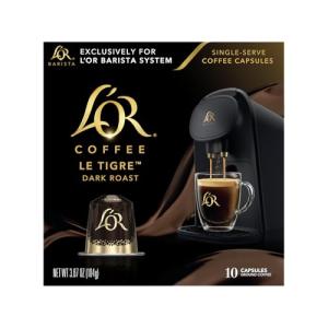L'OR Le Tigre Dark Roast Coffee Pods, 10 Count