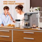 Automatic Espresso Machine with Milk Frother & Grinder