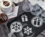 Coffee Decorating Stencils Set with Powder Shaker