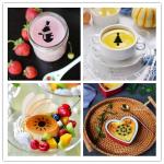 Coffee Decorating Stencils Set with Powder Shaker