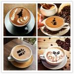 Coffee Decorating Stencils Set with Powder Shaker
