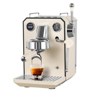 Owl 15 Bar Semi-Automatic Espresso Machine, Ivory