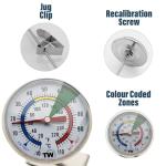 Stainless Steel Milk Thermometer with Clip