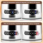 600ml Stainless Steel Milk Frothing Pitcher with Thermometer