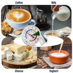 Stainless Steel Milk Thermometer with Clip