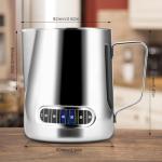 600ml Stainless Steel Milk Frothing Pitcher with Thermometer