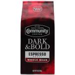 Community Coffee Dark & Bold Espresso Blend, Dark Roast Whole Bean Coffee, 11 Ounce Bag (Pack of 1)