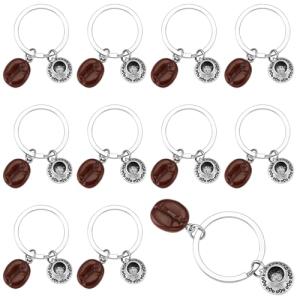 Cute Coffee Keychain Set for Coffee Lovers