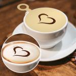 Gold Stainless Coffee Stencils for Latte Art