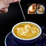 Honbay 4PCS Stainless Steel Coffee Latte Art Pens Tool for for for Cappuccino Latte Espresso Decorating