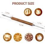 Stainless Steel Latte Art Pen with Wood Handle