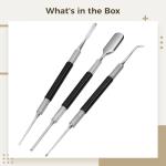 Latte Art Needles 3 Pack - Stainless Steel Tools