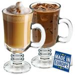 Irish Coffee Glass Mugs Set of 2 7.75 oz