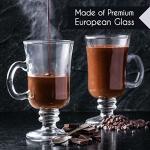 Irish Coffee Glass Mugs Set of 2 7.75 oz