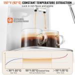 VEVOR Semi-Automatic Espresso Machine with Frother