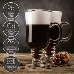 Irish Coffee Glass Mugs Set of 2 7.75 oz