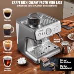 VEVOR Espresso Machine with Grinder and Milk Frother