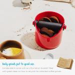 Dreamfarm Grindenstein Compact Espresso Knock Box - Red