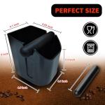 HOME Espresso Knock Box with Non-Slip Base