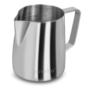 Stainless Steel Milk Frothing Pitcher, 12 Oz