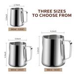 Stainless Steel Milk Frothing Pitcher with Art Pen