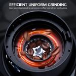 QJA Electric Burr Coffee Grinder with 60 Settings