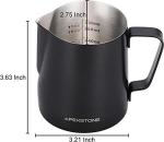 Apexstone 12 oz Espresso Milk Frothing Pitcher