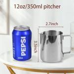 Stainless Steel Milk Frothing Pitcher with Art Pen