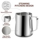 Stainless Steel Milk Frothing Pitcher with Art Pen