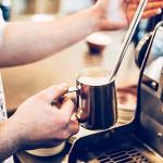 Stainless Steel Milk Frothing Pitcher, 12 Oz