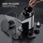 QJA Electric Burr Coffee Grinder with 60 Settings