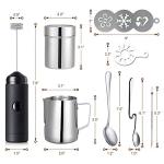 Electric Handheld Milk Frother Art Set