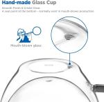 Ecooe Double Walled Glass Coffee Mugs Set of 2