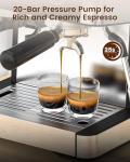 20 Bar Espresso Machine with Grinder and Frother